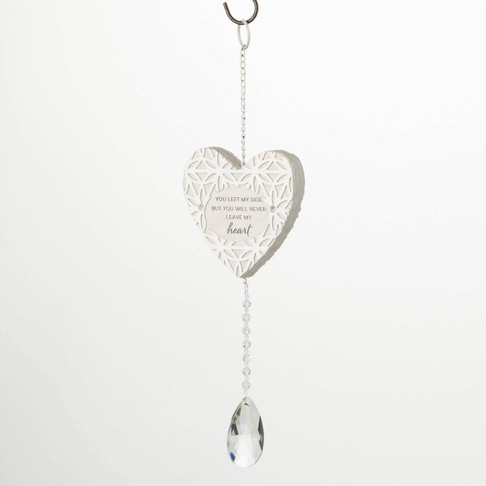 You Left My Side Heart Crystal