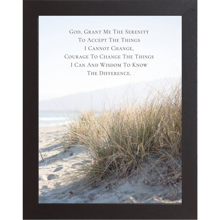 Serenity Prayer Wall Art – Beach Dune Grass Ocean