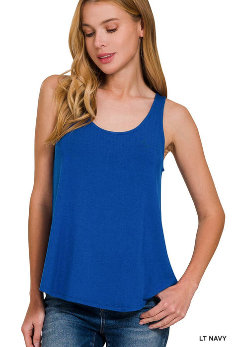 Flowy Rayon Sleeveless Tank Top