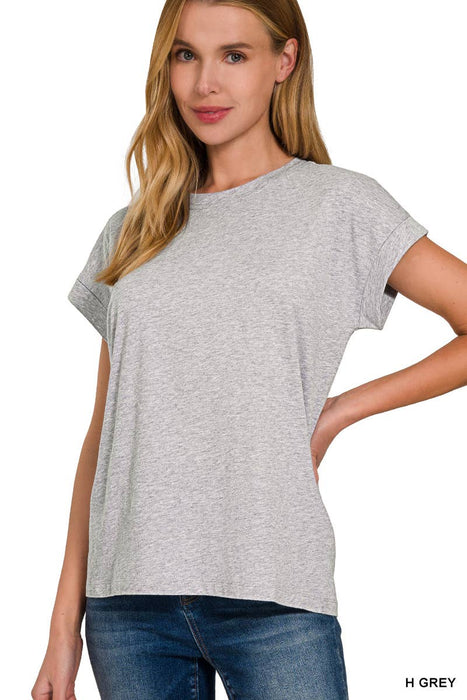 Women's Cotton Crew Neck Short Sleeve T Shirt