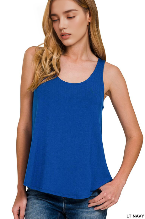 Flowy Rayon Sleeveless Tank Top