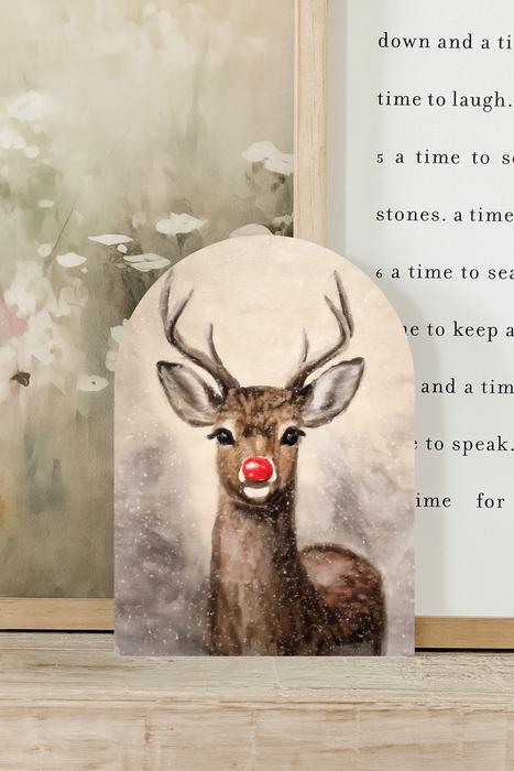 Rudolph Vintage Print, Arch | Christmas and Holiday