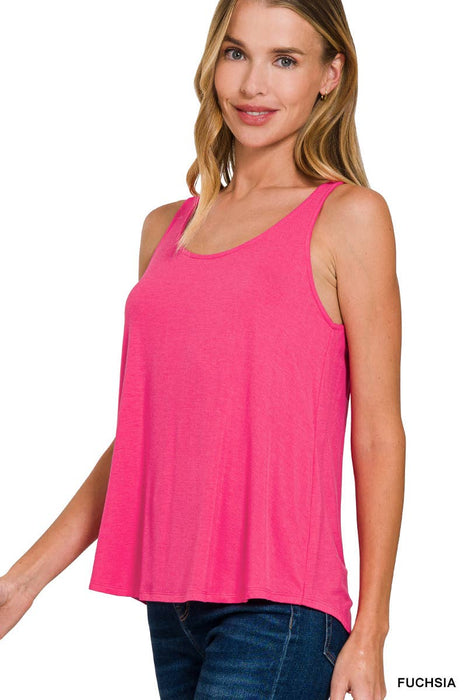 Flowy Rayon Sleeveless Tank Top