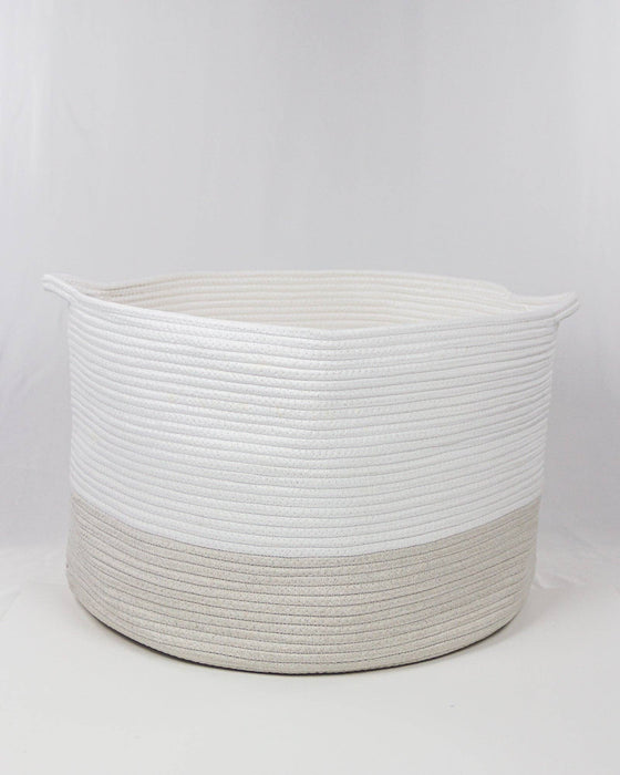 Woven Rope Storage Basket With Handles