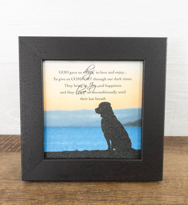 God Gave Us Dogs To Love And Enjoy Pets Puppy Gift Art