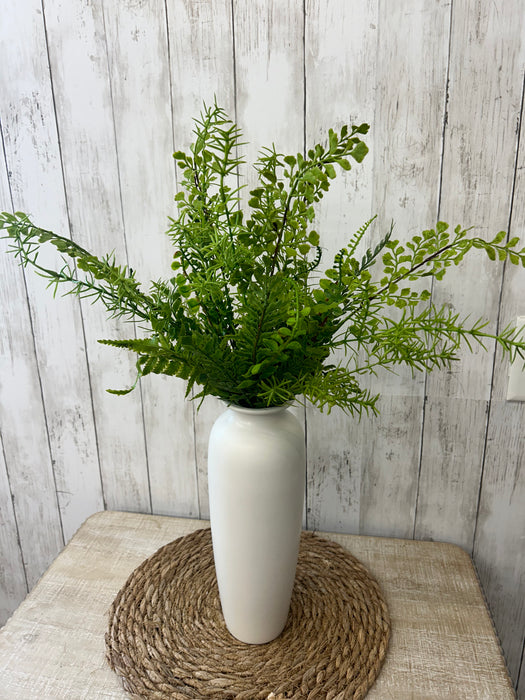 Artificial 19.5" Real Touch Mixed Fern Stems