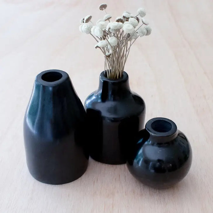 Black Stone Vase