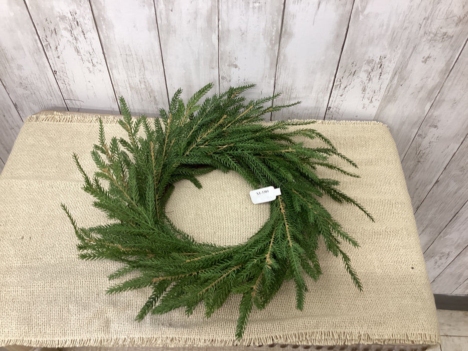 Artificial 6" Austrian Pine Candle Ring/ Mini Wreath