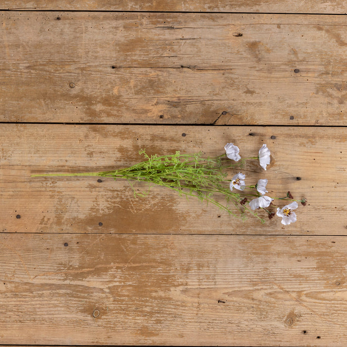 Artificial Wildflower Blossoms, Dusty Blue 22"