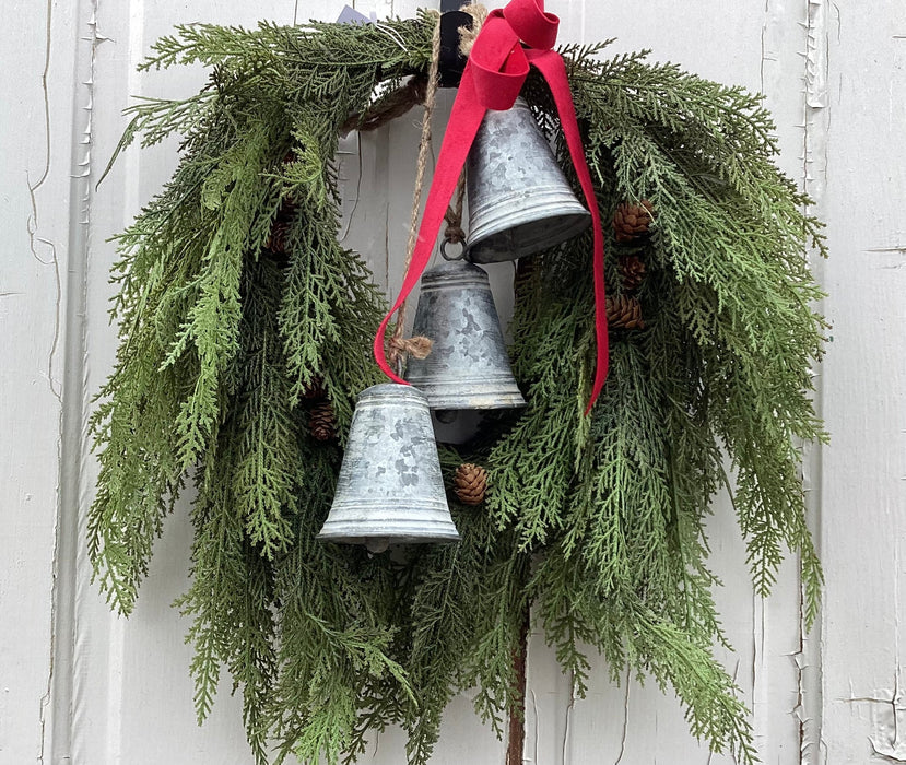 Artificial Cedar Pine Christmas  Wreath for Front Door