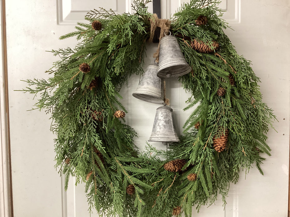 Artificial Cedar Pine Christmas  Wreath for Front Door