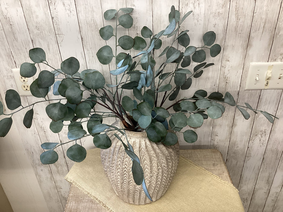 Artificial 33" Real Touch Silver Dollar Eucalyptus