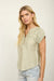 Women’s linen blend blouse relaxed fit summer style