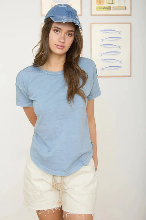 Lightweight summer knit top women boutique style