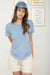 Lightweight summer knit top women boutique style