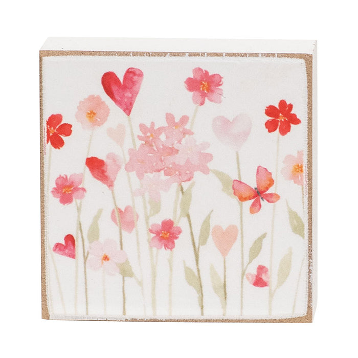 Valentines Day 2" Square Block - 4 Options