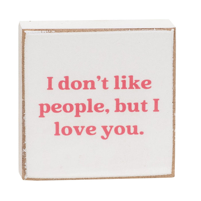 Valentines Day 2" Square Block - 4 Options