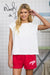 Washed finish knit top with relaxed silhouette front view