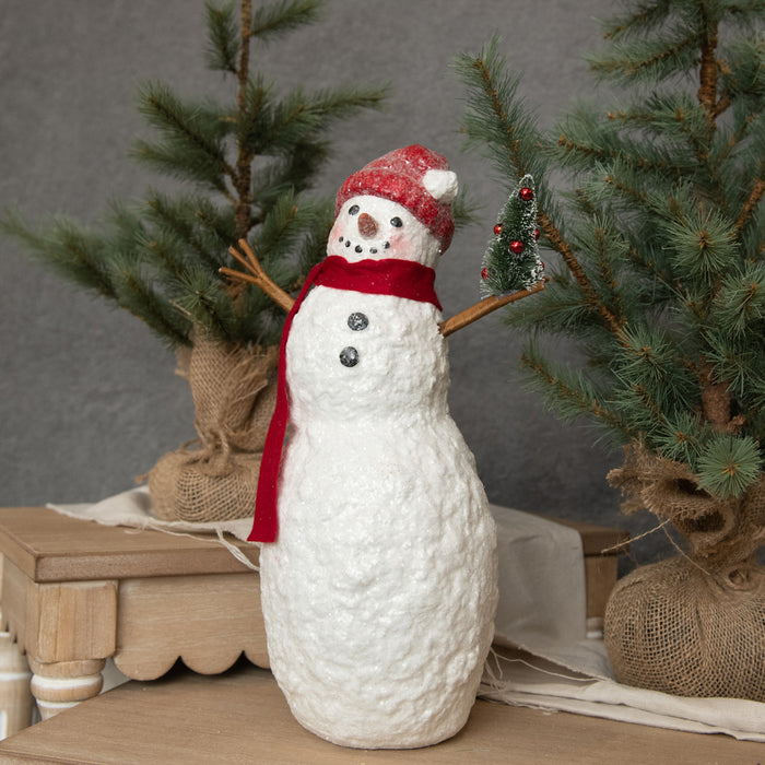 14" Glittered Snowman