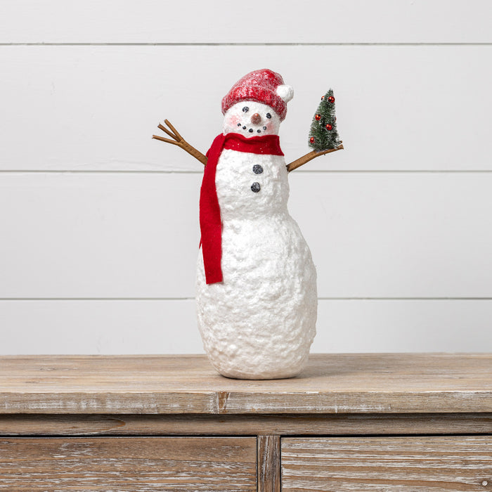 14" Glittered Snowman