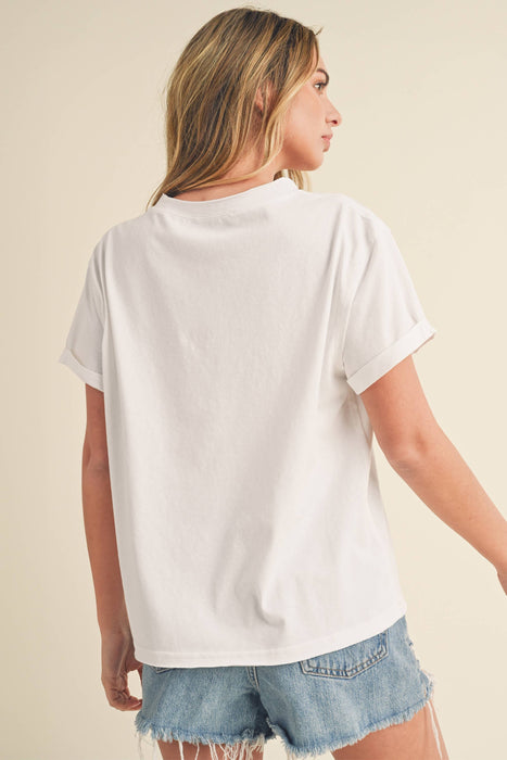 Women’s Mali Baby Tee Short Sleeve Shirt | Everyday Boutique Fashion