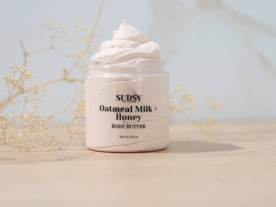 Handmade Oatmeal Milk + Honey Body Butter Lotion