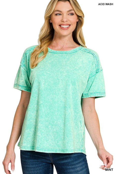 Relaxed fit drop shoulder cotton tee in Lewiston Minnesota Clothing Boutique