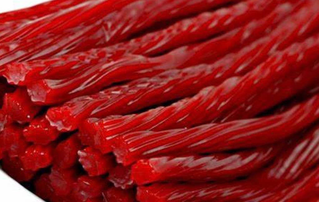 Gourmet Licorice Strawberry  1/2 Pound Bag- Thick Cut