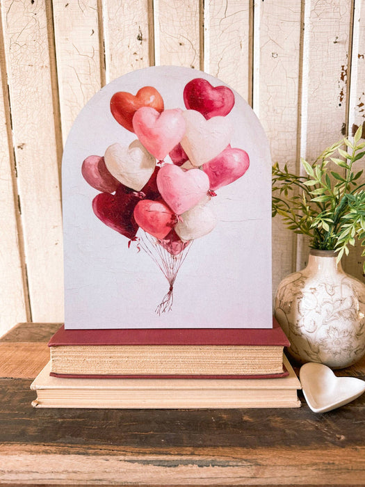 Valentines Day Art Print Arched Wood Signs