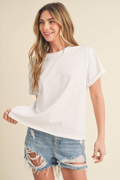 Women’s Mali Baby Tee Short Sleeve Shirt | Everyday Boutique Fashion