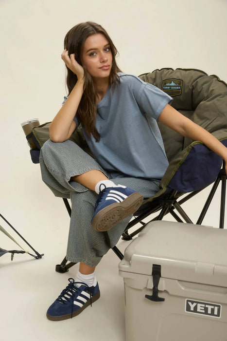Women’s casual cotton tee boutique summer wardrobe staple