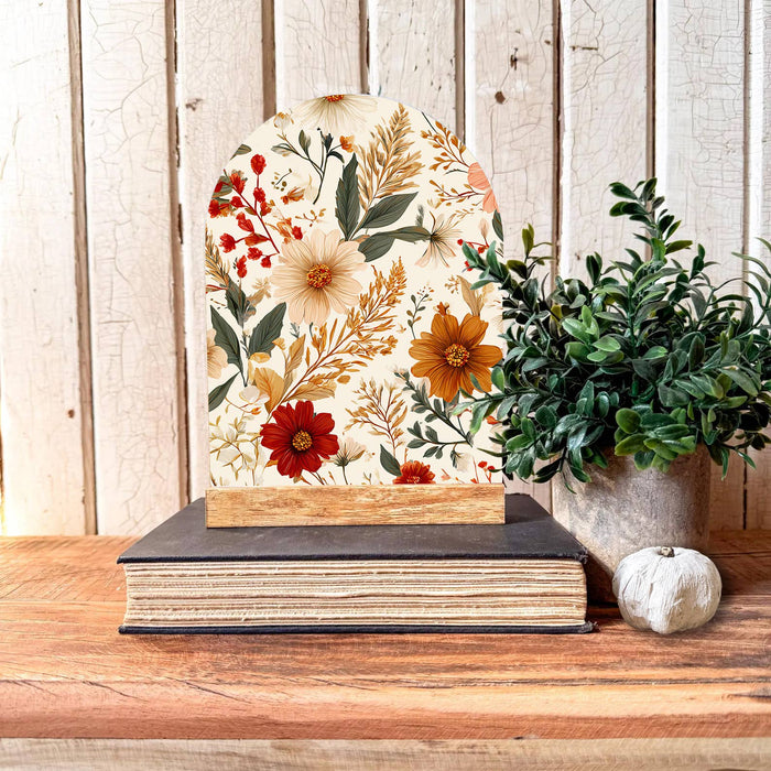 Floral Arched Shelf Sitter