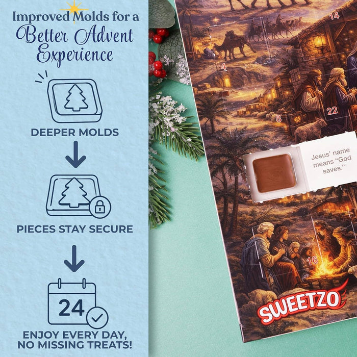 Journey to the Manger Christmas Chocolate Candy Advent Calendar