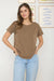 Soft breathable cotton shirt with casual exposed seam design