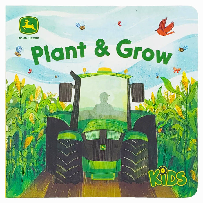 John Deere Kids Plant & Grow Farm Lift a Flap Children's Board Book