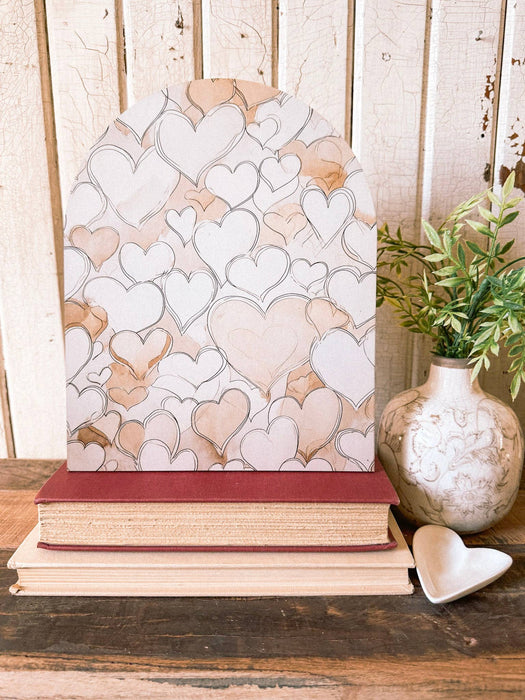 Valentines Day Art Print Arched Wood Signs