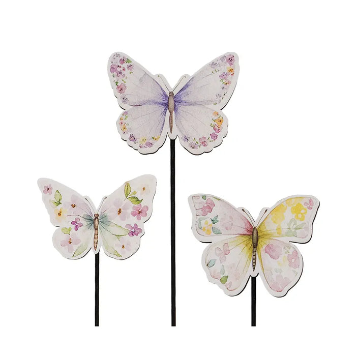 whimsical butterfly plant decor for flower arrangements
