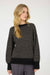 Women’s eco-friendly jacquard knit sweater in soft, breathable fabric