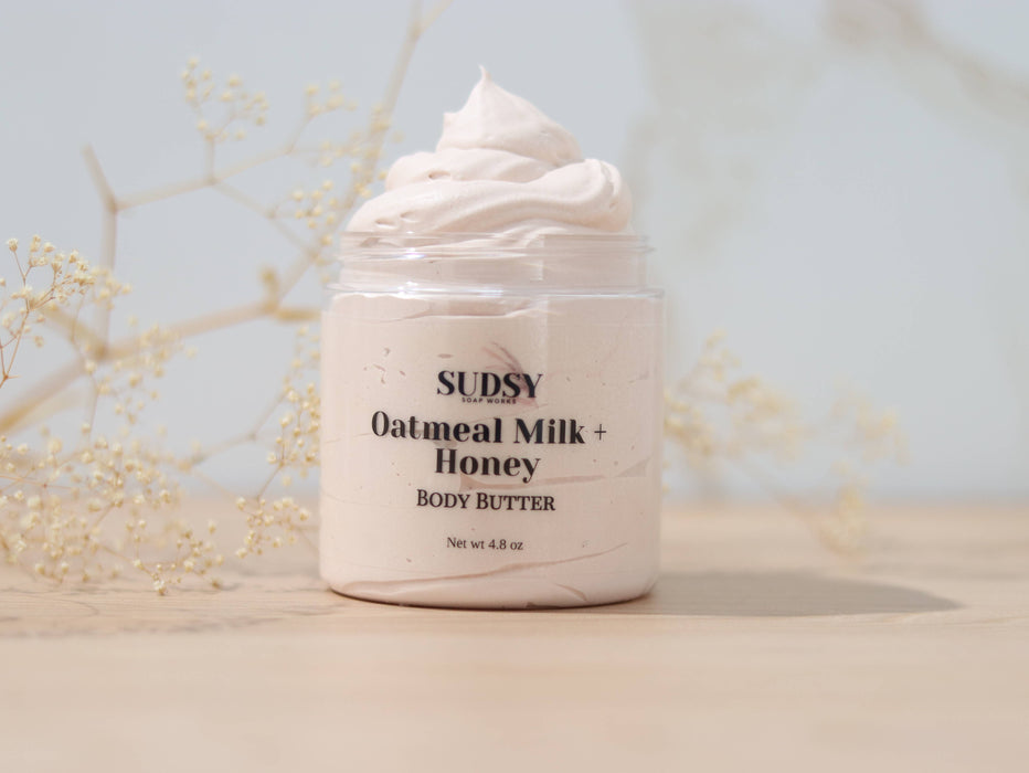 Handmade Oatmeal Milk + Honey Body Butter Lotion