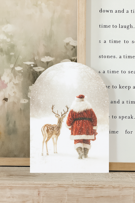 Santa and Reindeer Walking, Arch | Christmas 2025