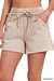 Acid Wash Drawstring Shorts with Pockets so soft