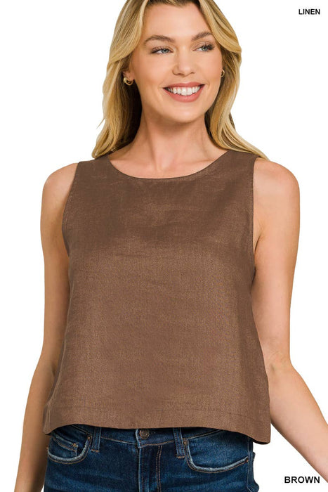 100% Linen Tank Top