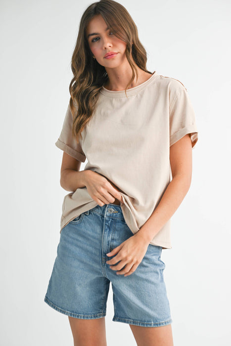 Lightweight Mali Baby Tee women’s basic top perfect for layering outfits