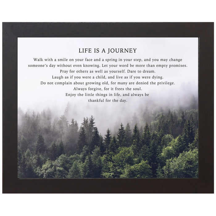 Life Is A Journey Pray Forgive Enjoy The Day Forest Art