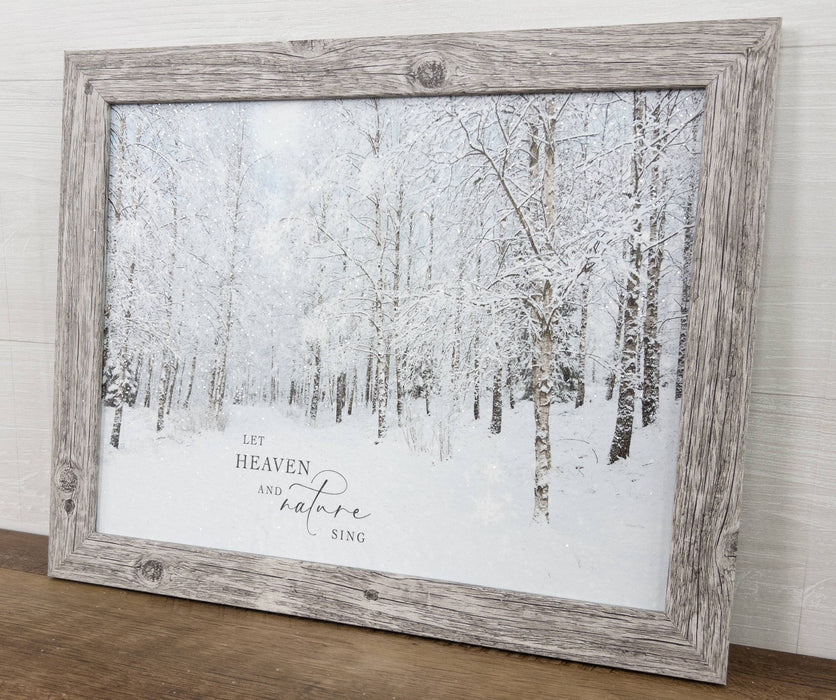 Let Heaven And Nature Sing Winter Forest Snow Art