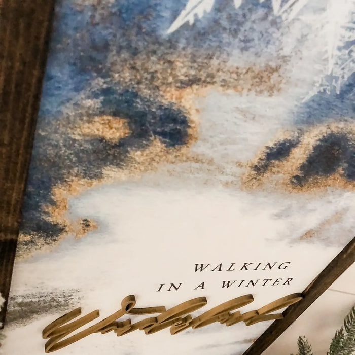 Walking in a Winter Wonderland - Handmade Wooden Sign