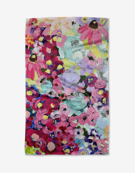 Pink Fields of Joy Kitchen Geometry Brand Tea Towel