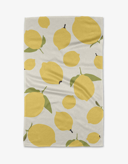 Geometry Brand Sunny Lemons Kitchen Tea Towel
