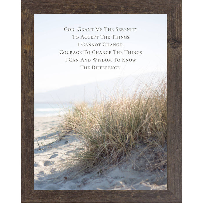 Serenity Prayer Wall Art – Beach Dune Grass Ocean