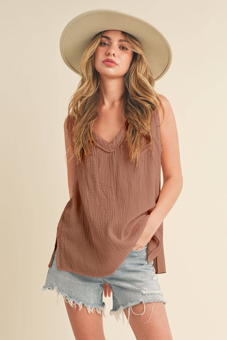 Nasia Tank Sleeveless Women’s Top | Trendy Boutique Clothing Minnesota